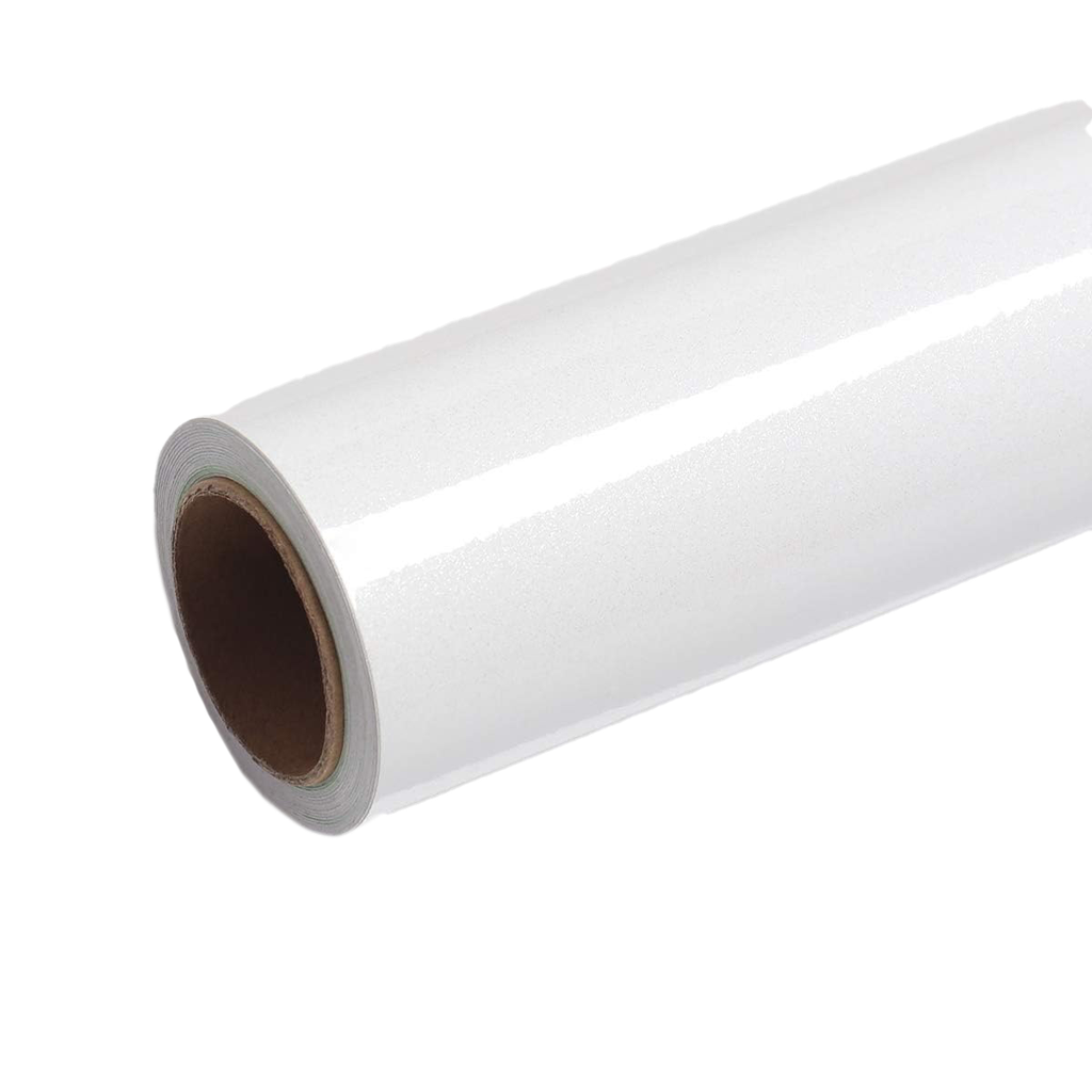 Vinil blanco con brillo 1.37*50 mts