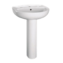Kit para baño con lavamano de pedestal
