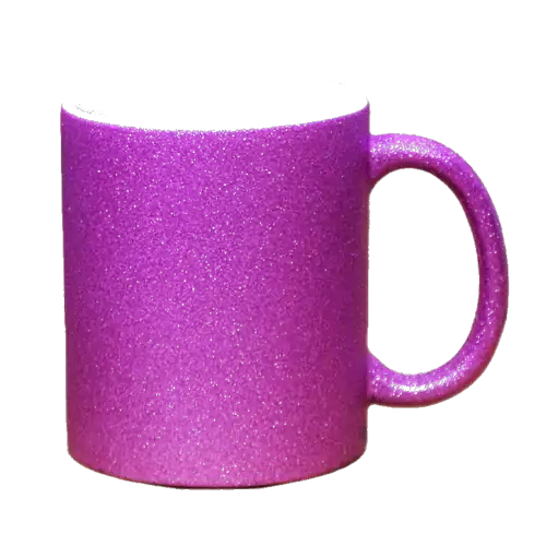 Taza 11oz  brillante de color Rosado para sublimar