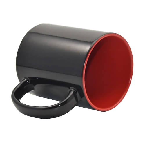 Taza mágica con color interior 11 oz color rojo