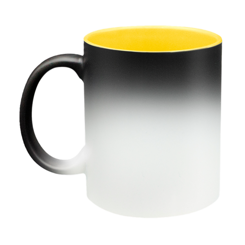 Taza mágica con color interior 11oz amarillo