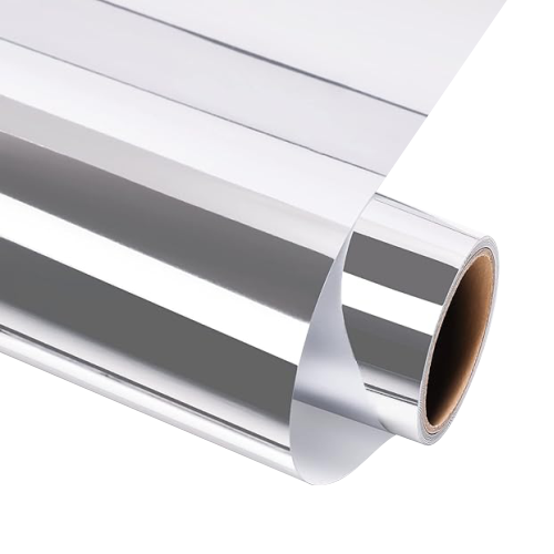 Vinilo metálico de transferencia de calor plata (de corte textil)