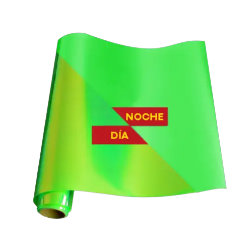 Vinilo luminoso de transferencia de calor (corte textil) Verde