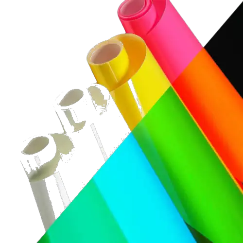 Vinilo luminoso de transferencia de calor (corte textil) luz blanca y verde