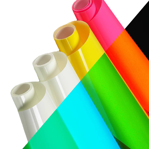 Vinilo luminoso de transferencia de calor (corte textil) luz blanca y verde