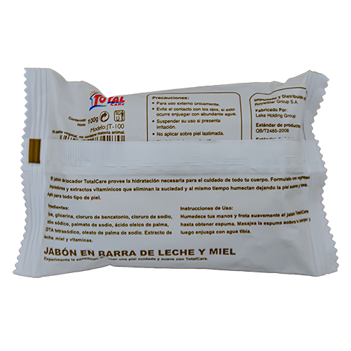 Jabón de tocador miel y leche (100 g)