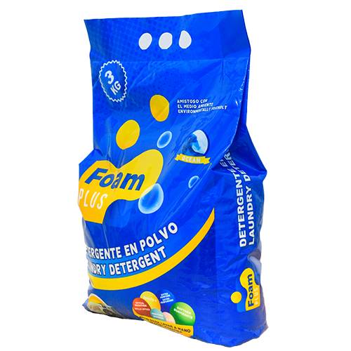 Detergente en Polvo Foam Plus (3 kg)