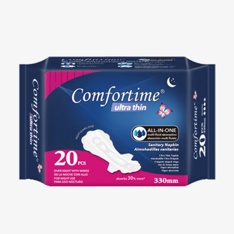 Almohadillas Sanitarias de Noche (Extra Finas y Alargadas)