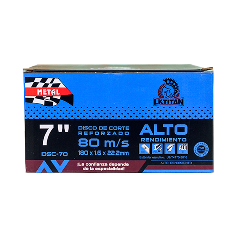 Disco de Corte Metal- 7"X1/16"X7/8"-Q7