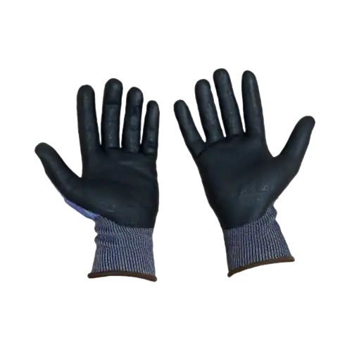 Guantes de Trabajo azul recubierto de Nitrilo, corte A2 Talla 8