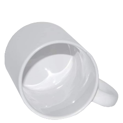 Taza blanca de ceramica