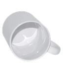 Taza blanca de ceramica