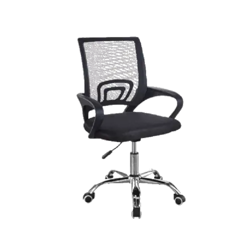 Silla de Oficina negra de malla Ergonómica