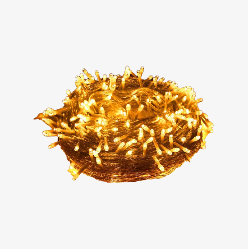 Luces de Navidad, color amarillo, 10m, convencionales