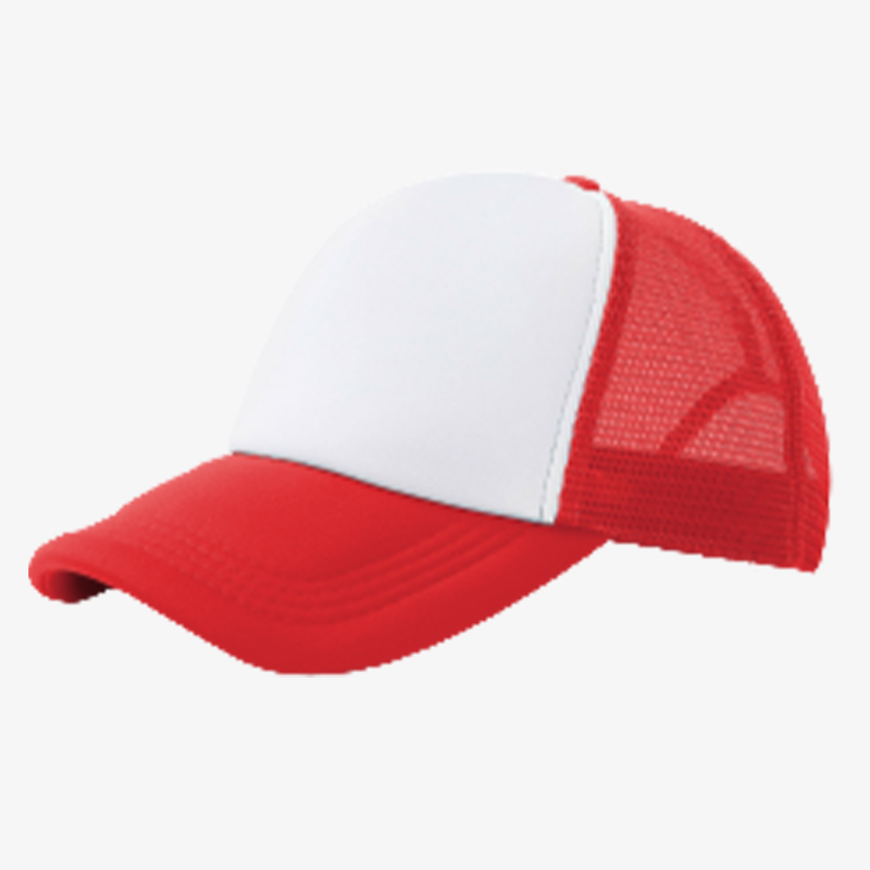 Gorra Verano Unisex Estilo Béisbol Ajustable de Poliéster | Rejilla con Visera Curva (Rojo)