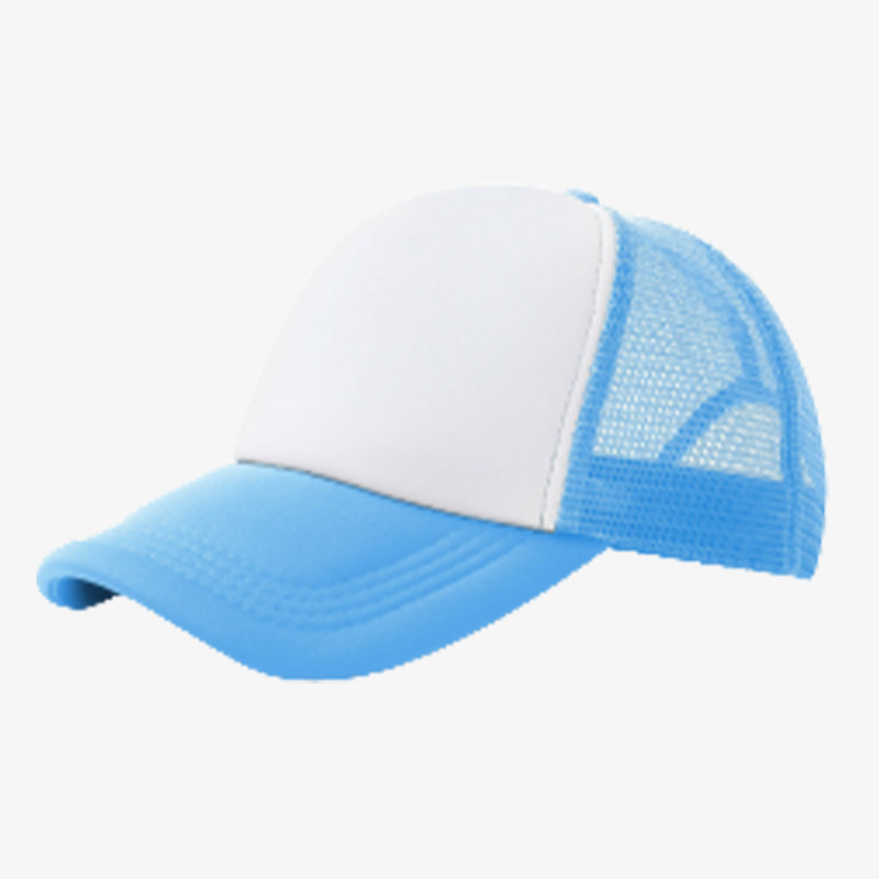 Gorra Verano Unisex Estilo Béisbol Ajustable de Poliéster | Rejilla con Visera Curva (Azul Claro)