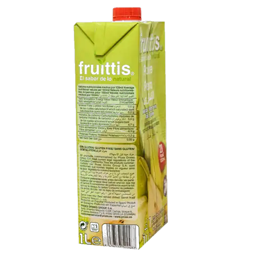 Caja de jugo marca Fruittis sabor Pera, 1 Litro