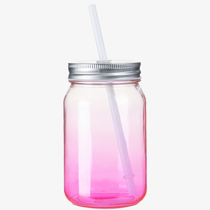 Vaso  sin asa para sublimación con degradado morado(de 15 Oz)