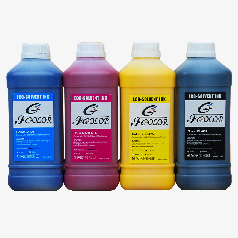 Set de tintas ecosolventes (4 colores)