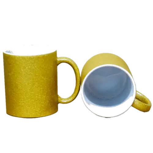 Taza 11 oz  brillante de color Dorado para sublimar