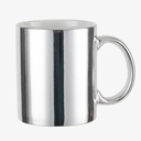 Taza 11 oz efecto espejo color gris