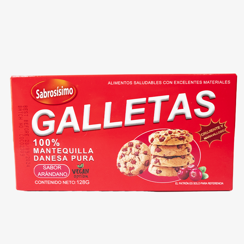 Galletas con pepitas de arándano