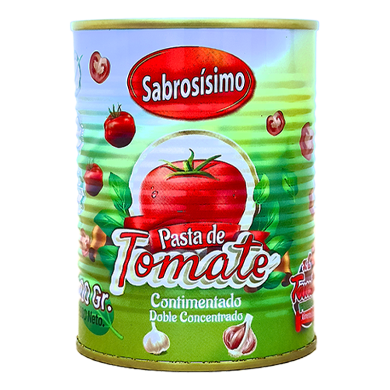 Pasta de tomate  doble concentrado condimentada 400g