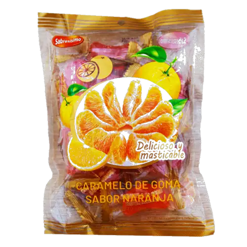 Caramelos de goma de naranja