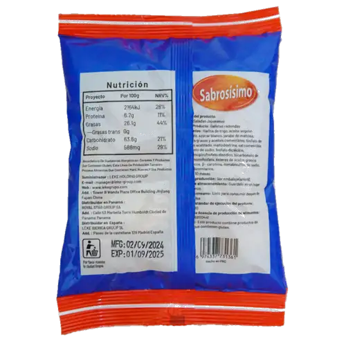 Galletas redondas saladas