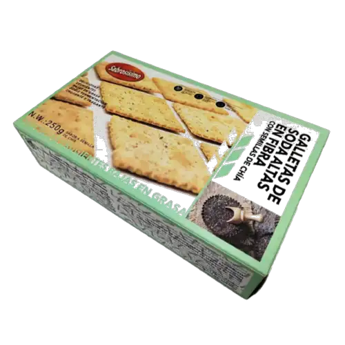 Galletas de soda con semillas de chía