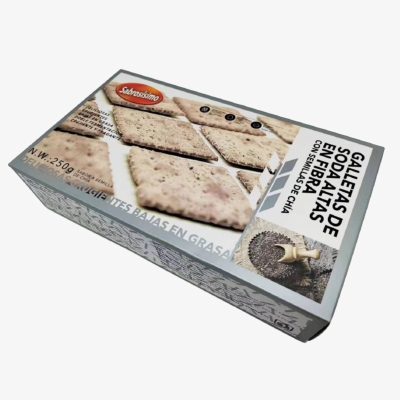 Galletas de soda de grano negro de semilla de chía