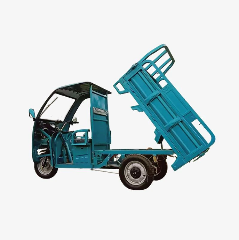 Triciclo de carga con techo