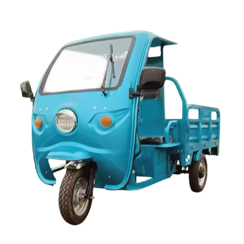 Triciclo de carga con techo