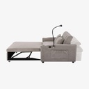 Sofá cama 2 plazas (Gris claro)