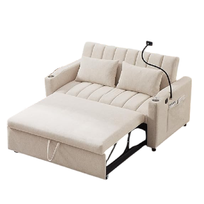 Sofá cama 2 plazas (Blanco)