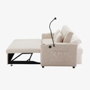 Sofá cama 2 plazas (Blanco)