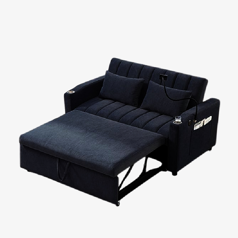 Sofá cama 2 plazas (azul oscuro)