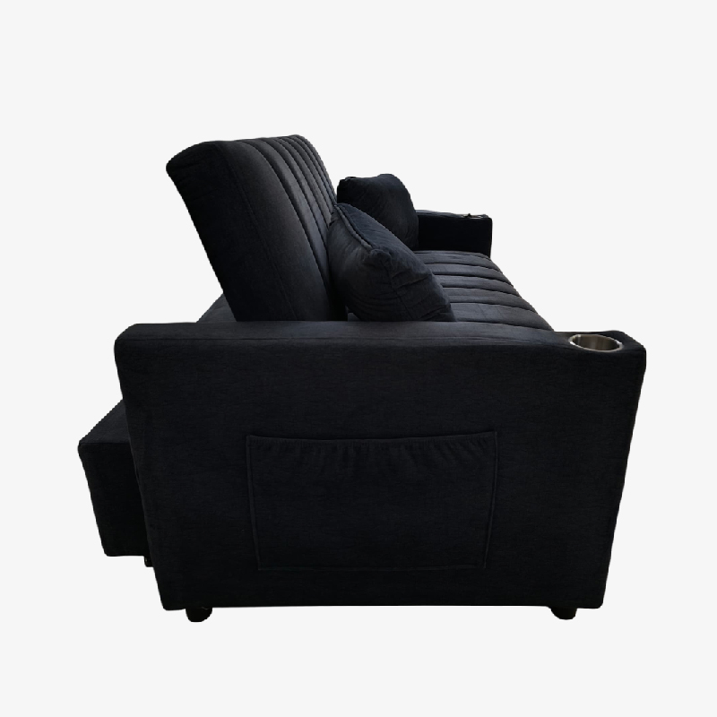 Sofá cama 2 plazas (azul oscuro)