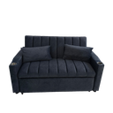 Sofá cama 2 plazas (azul oscuro)