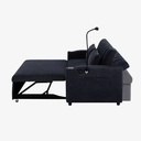 Sofá cama 2 plazas (azul oscuro)