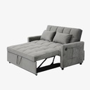 Sofá cama 2 plazas (Gris claro)