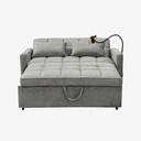 Sofá cama 2 plazas (Gris claro)