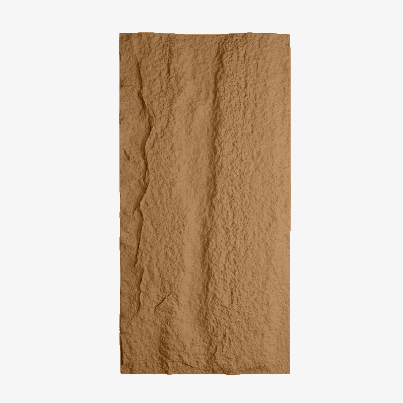 Panel de revestimiento para paredes color terracota