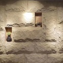 Panel de revestimiento para paredes color terracota