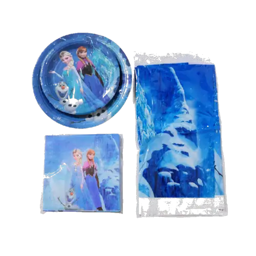 Set de artículos para fiesta (temática Frozen)