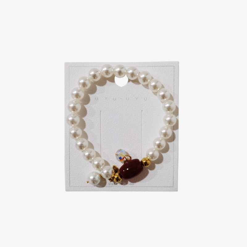 Pulsera de perlas "Rubí"