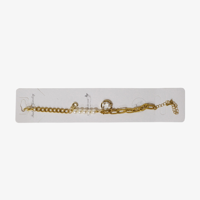 Pulsera de cadena y perlas "Diva"
