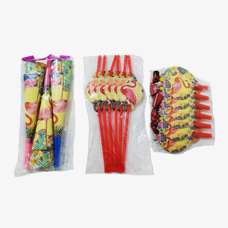 Set de artículos para fiesta (temática flamenco rosa)