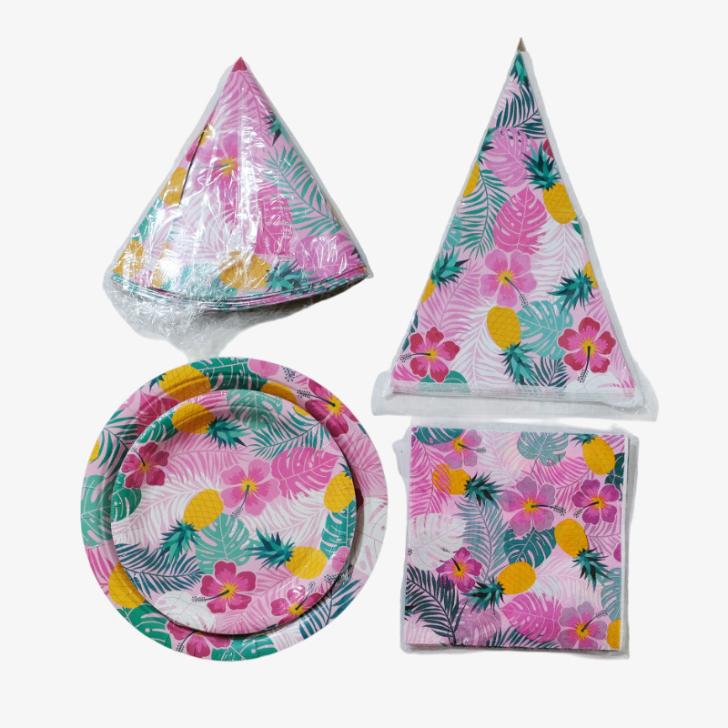 Set de artículos para fiesta rosa (rosa)