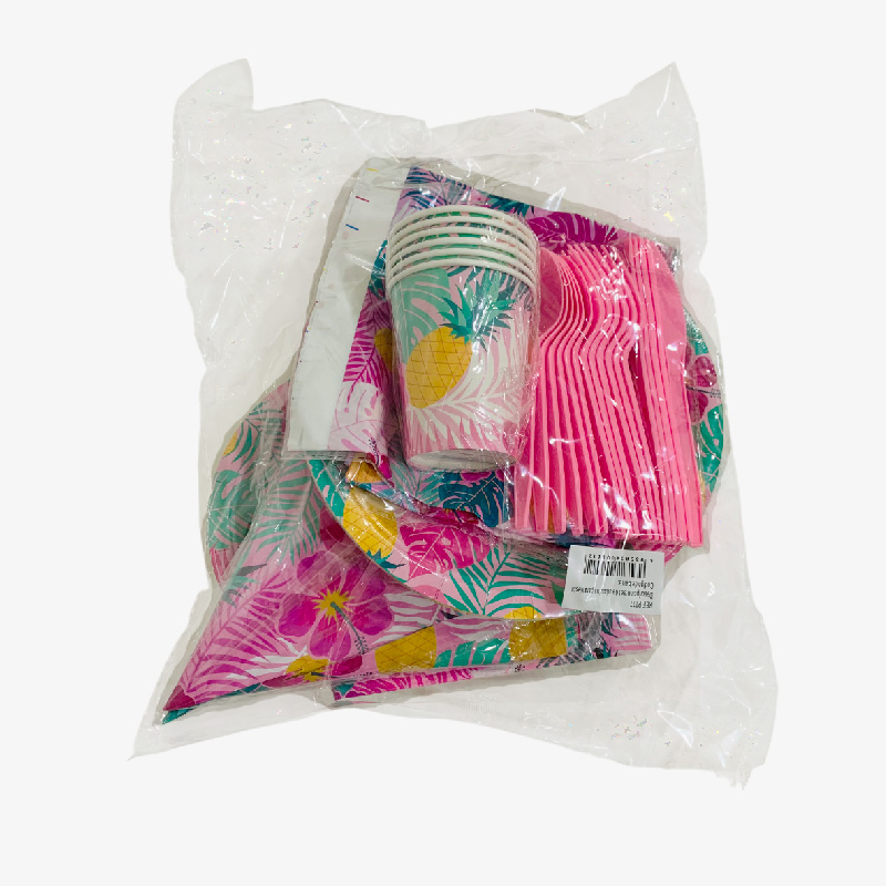 Set de artículos para fiesta rosa (rosa)